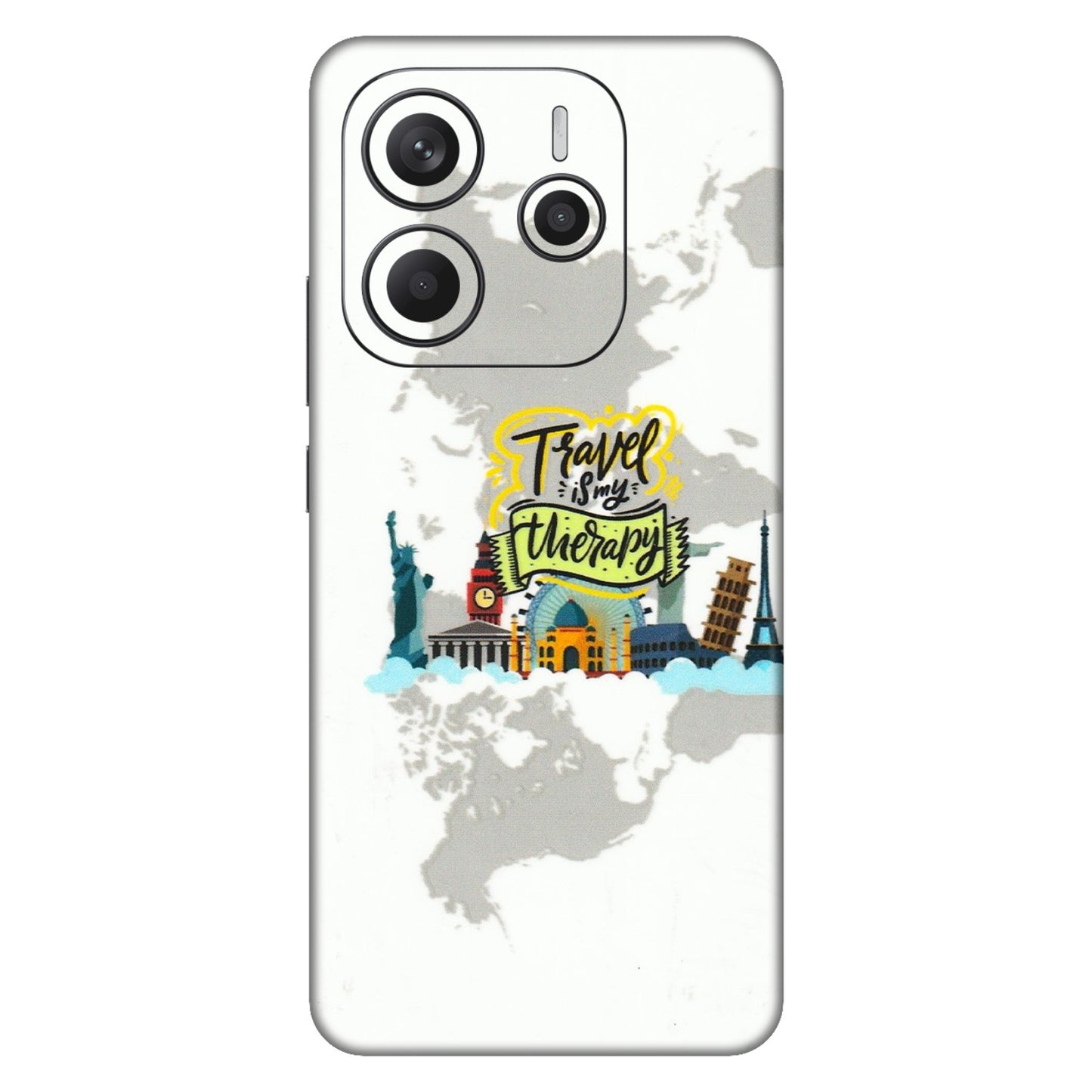 Xiaomi Redmi Phone Skins (All Models) - Travel Therapy - 3D Embossed Finish (L-199) Redmi Note 14 5G