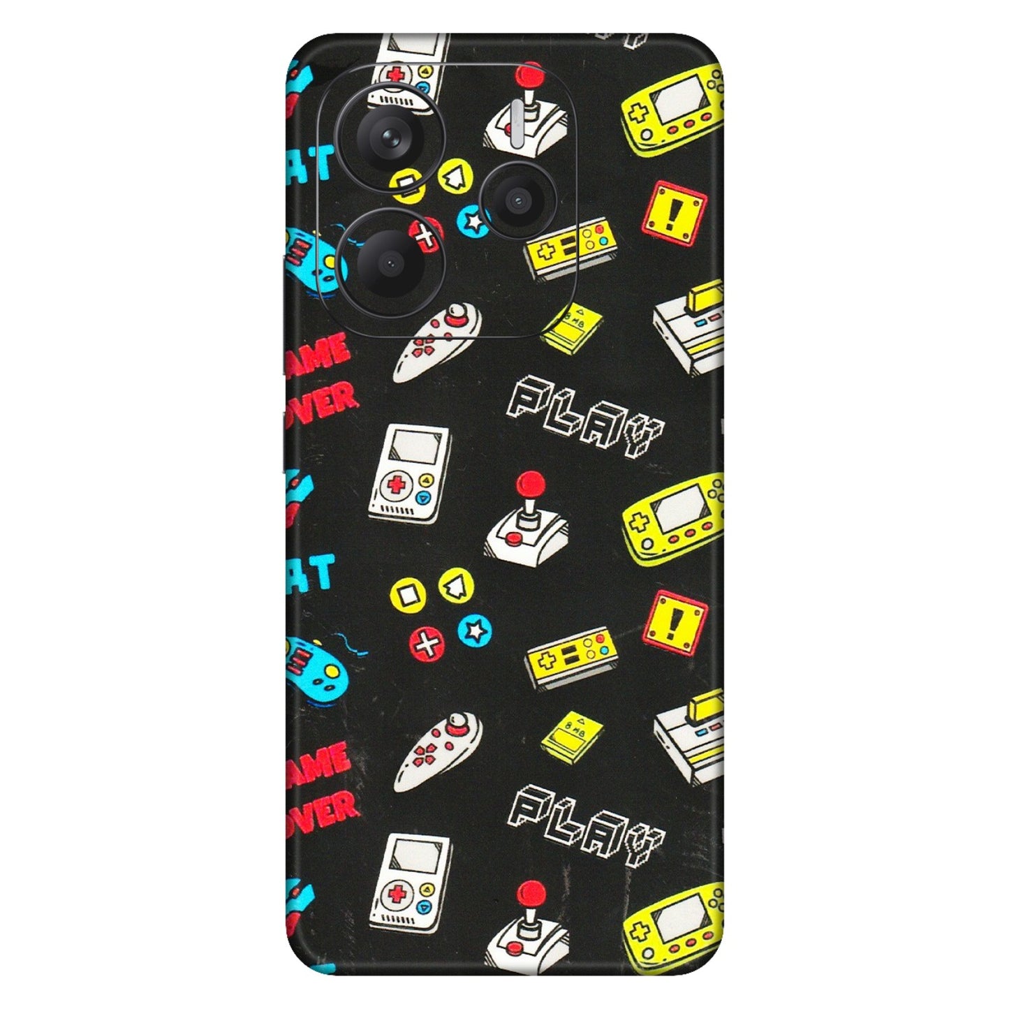 Xiaomi Redmi Phone Skins (All Models) - Gaming Doodles - 3D Embossed Finish (L-224) Redmi Note 14 5G