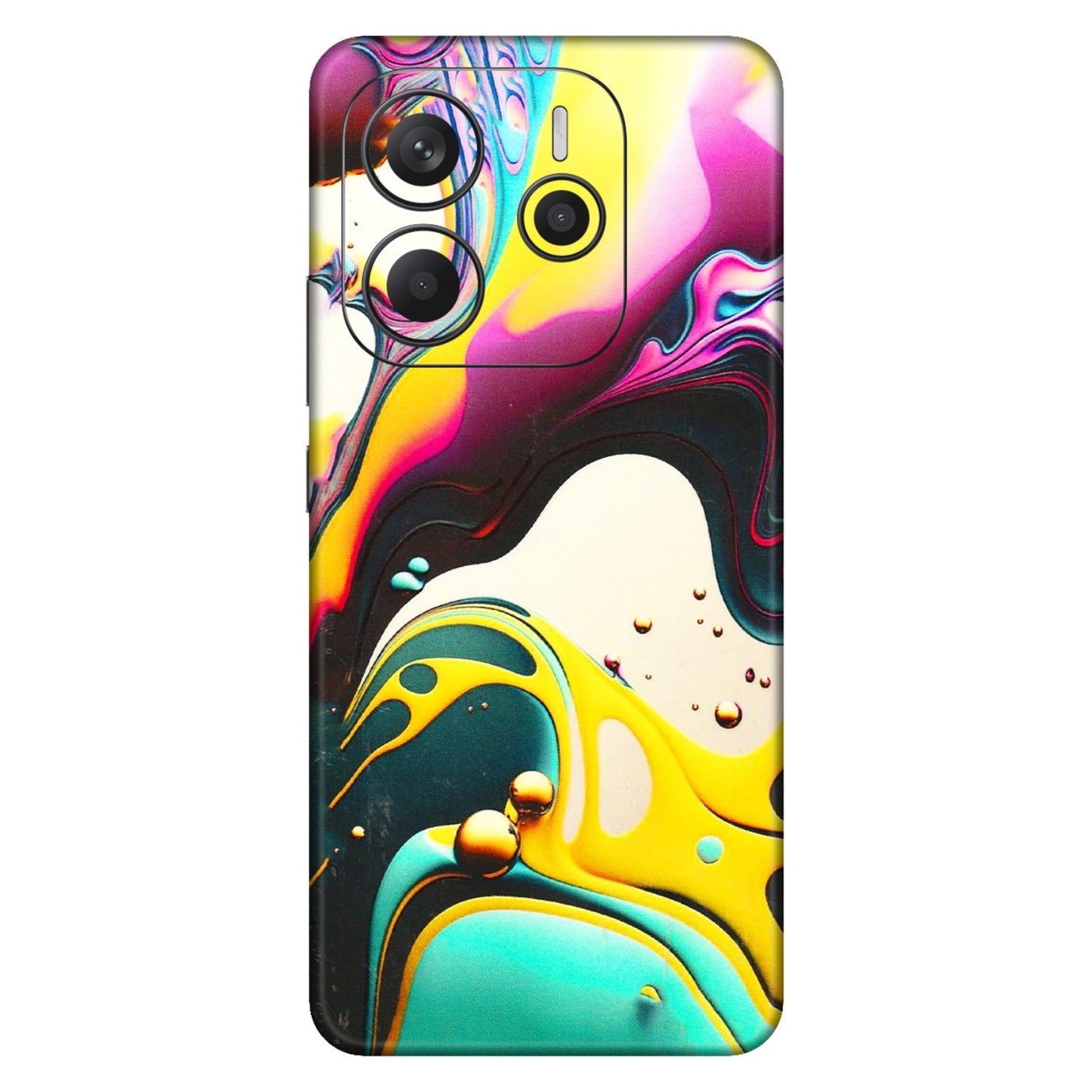 Xiaomi Redmi Phone Skins (All Models) - Multicolor Abstract pattern - 3D Embossed Finish (L-254) Redmi Note 14 5G