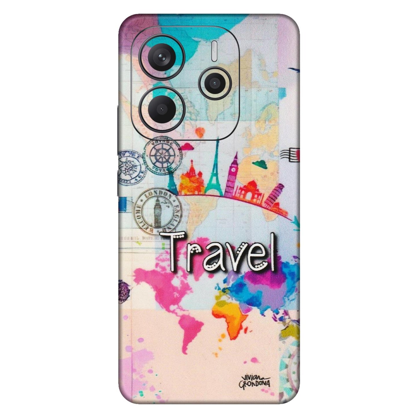 Xiaomi Redmi Phone Skins (All Models) - Travel The Wonders - Matte Finish (M-108) Redmi Note 14 5G