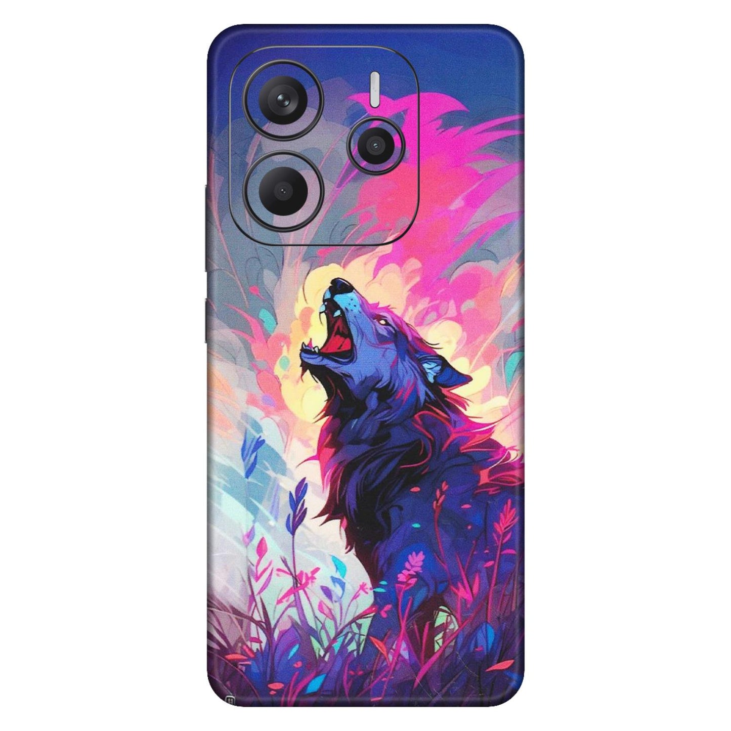 Xiaomi Redmi Phone Skins (All Models) - New Wild Wolf Abstract - Matte Finish (M-125) Redmi Note 14 5G