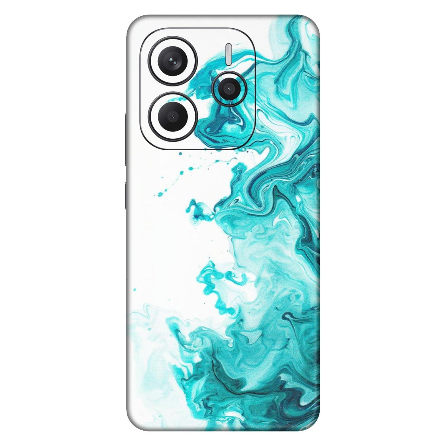 Xiaomi Redmi Phone Skins (All Models) - Sky Blue Abstract Colour - Matte Finish (M-146) Redmi Note 14 5G
