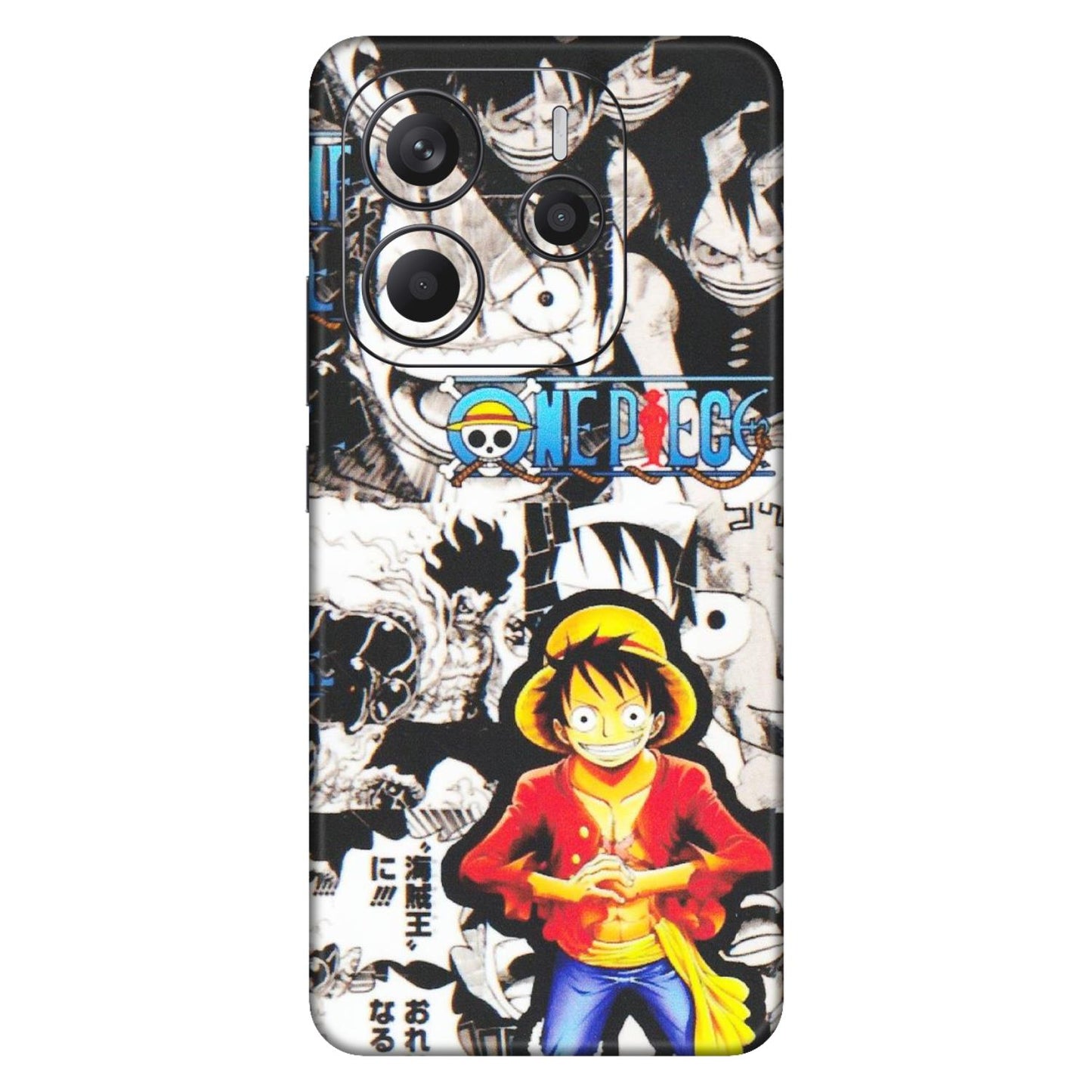 Xiaomi Redmi Phone Skins (All Models) - One Piece B&W - Matte Finish (M-63) Redmi Note 14 5G