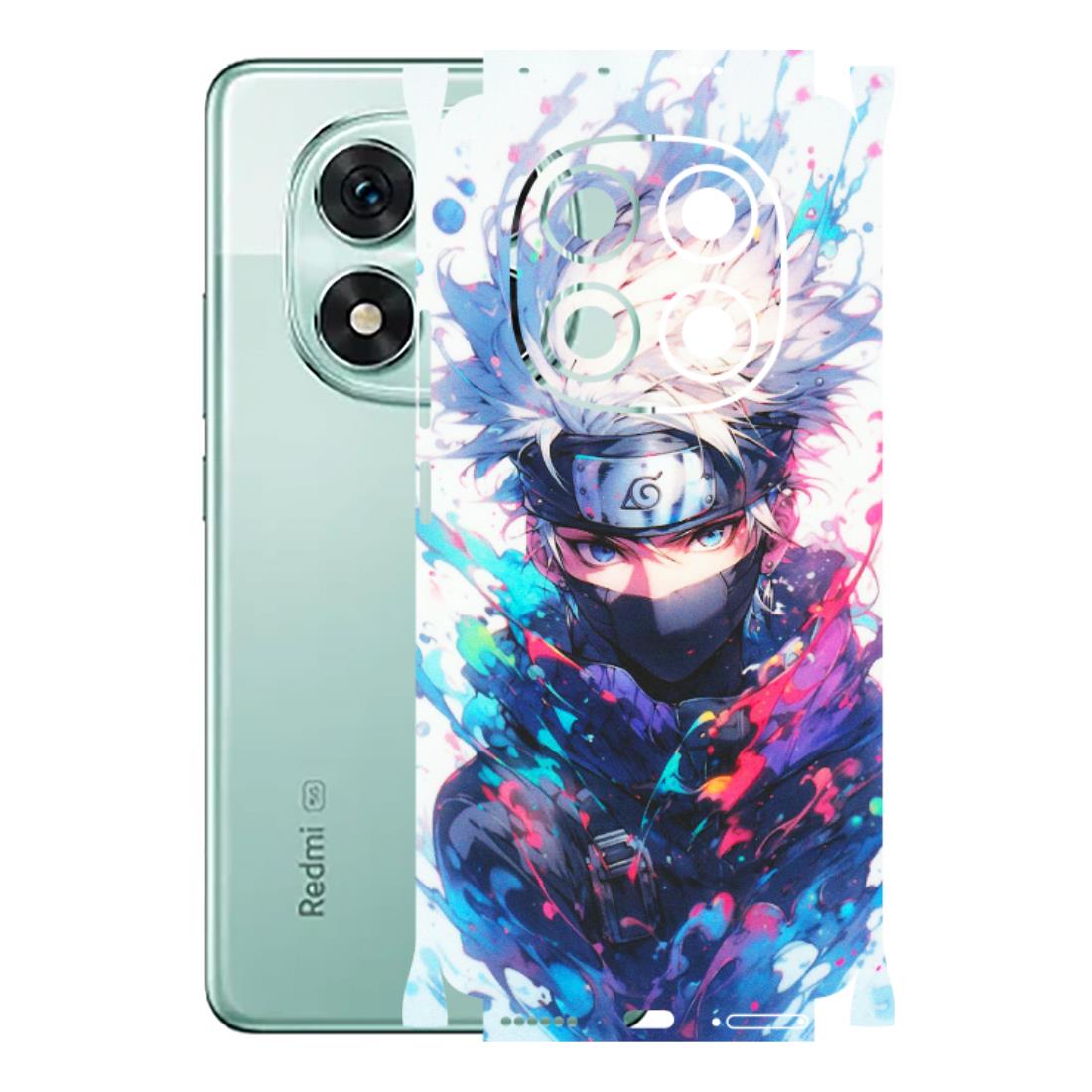 Xiaomi Redmi Phone Skins (All Models) - Naruto Face Mask - Matte Finish (M-03) Redmi Note 14 Pro 5G