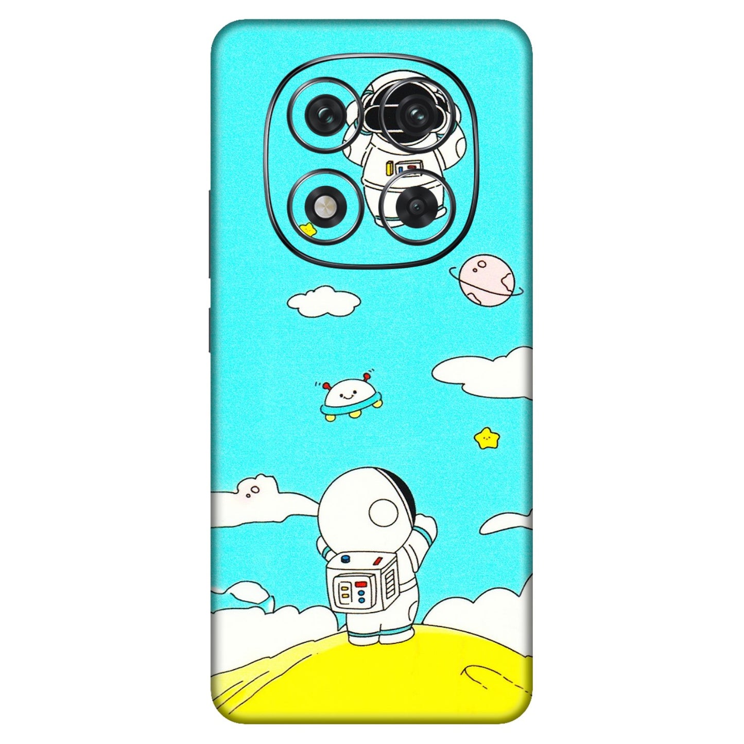 Xiaomi Redmi Phone Skins (All Models) - Blue Skies Astro Float - 3D Embossed Finish (L-230) Redmi Note 14 Pro 5G