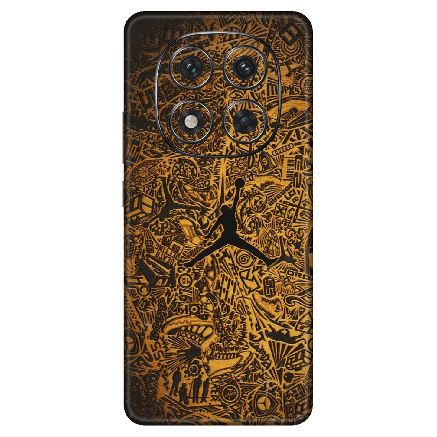 Xiaomi Redmi Phone Skins (All Models) - Premium Gold Basketball Player - 3D Embossed Finish (L-236) Redmi Note 14 Pro 5G