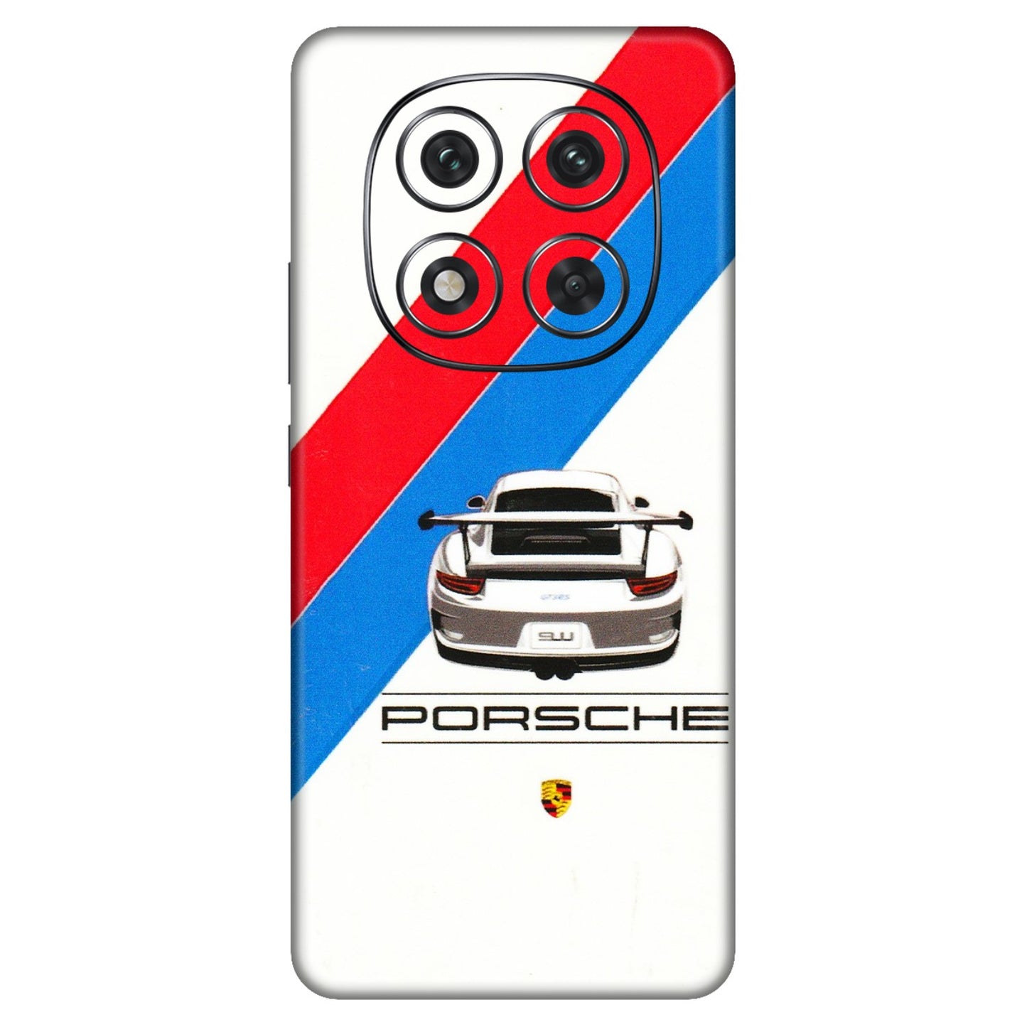 Xiaomi Redmi Phone Skins (All Models) - Porche Car Sober Logo - 3D Embossed Finish (L-248) Redmi Note 14 Pro 5G