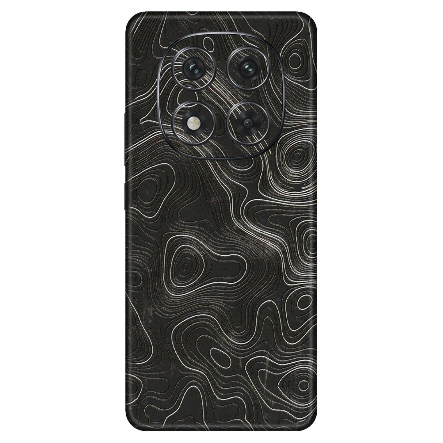 Xiaomi Redmi Phone Skins (All Models) - Abstract White Line Map - 3D Embossed Finish (L-269) Redmi Note 14 Pro 5G