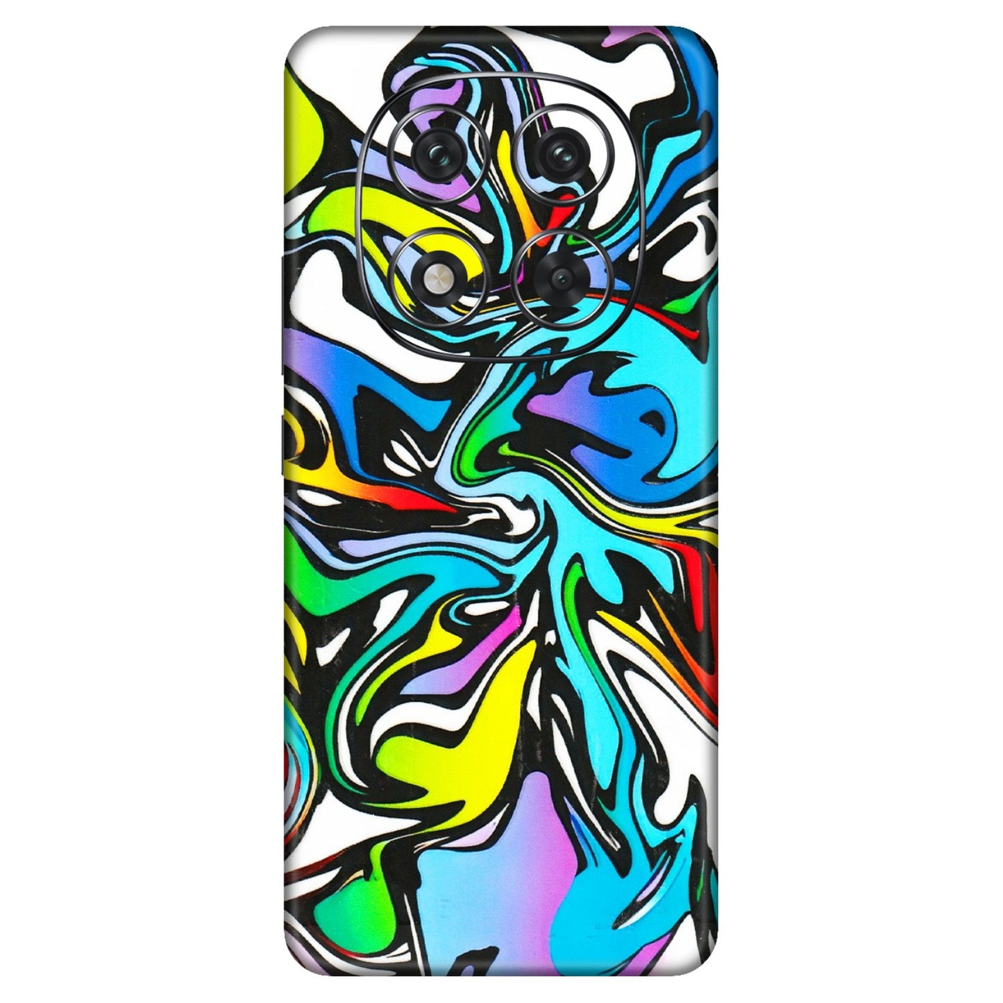 Xiaomi Redmi Phone Skins (All Models) - Abstract Colour Paints - 3D Embossed Finish (L-271) Redmi Note 14 Pro 5G