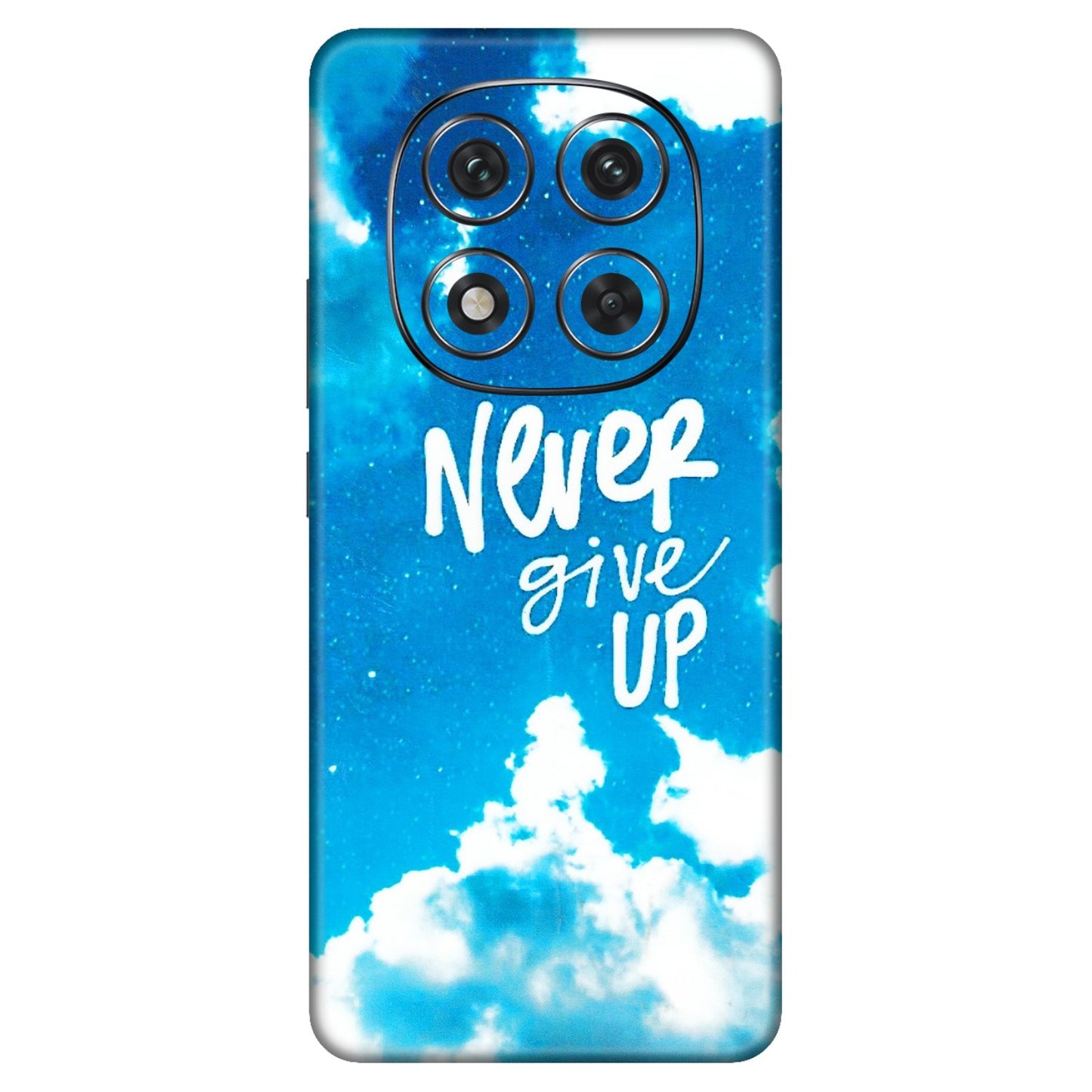 Xiaomi Redmi Phone Skins (All Models) - Never Give Up - 3D Embossed Finish (L-279) Redmi Note 14 Pro 5G