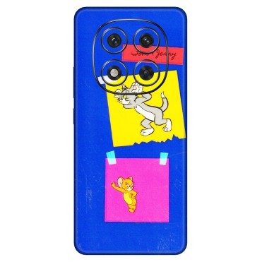 Xiaomi Redmi Phone Skins (All Models) - Tom N Jerry Sticky Notes - 3D Embossed Finish (L-88) Redmi Note 14 Pro 5G