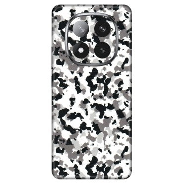 Xiaomi Redmi Phone Skins (All Models) - White Black Camouflage - 3D Embossed Finish (L-18) Redmi Note 14 Pro Plus 5G