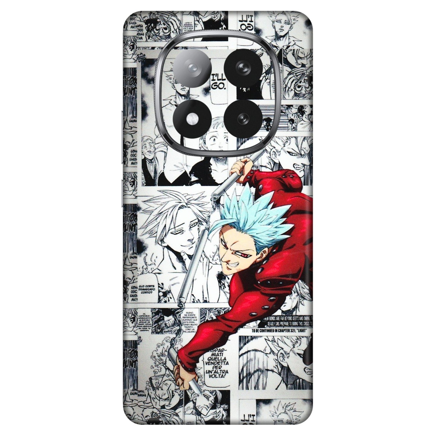 Xiaomi Redmi Phone Skins (All Models) - Anime Comic - 3D Embossed Finish (L-192) Redmi Note 14 Pro Plus 5G