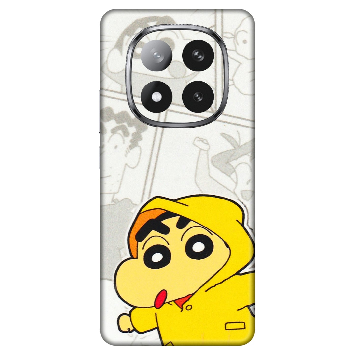 Xiaomi Redmi Phone Skins (All Models) - Yellow Shinchan Comic - 3D Embossed Finish (L-246) Redmi Note 14 Pro Plus 5G
