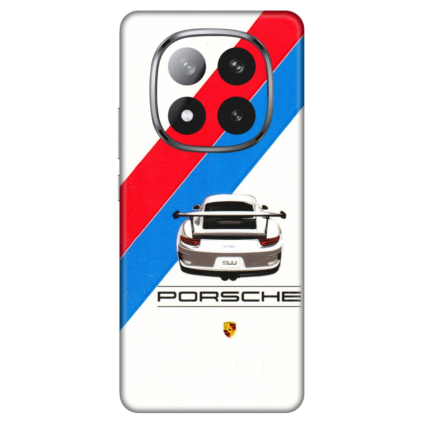 Xiaomi Redmi Phone Skins (All Models) - Porche Car Sober Logo - 3D Embossed Finish (L-248) Redmi Note 14 Pro Plus 5G