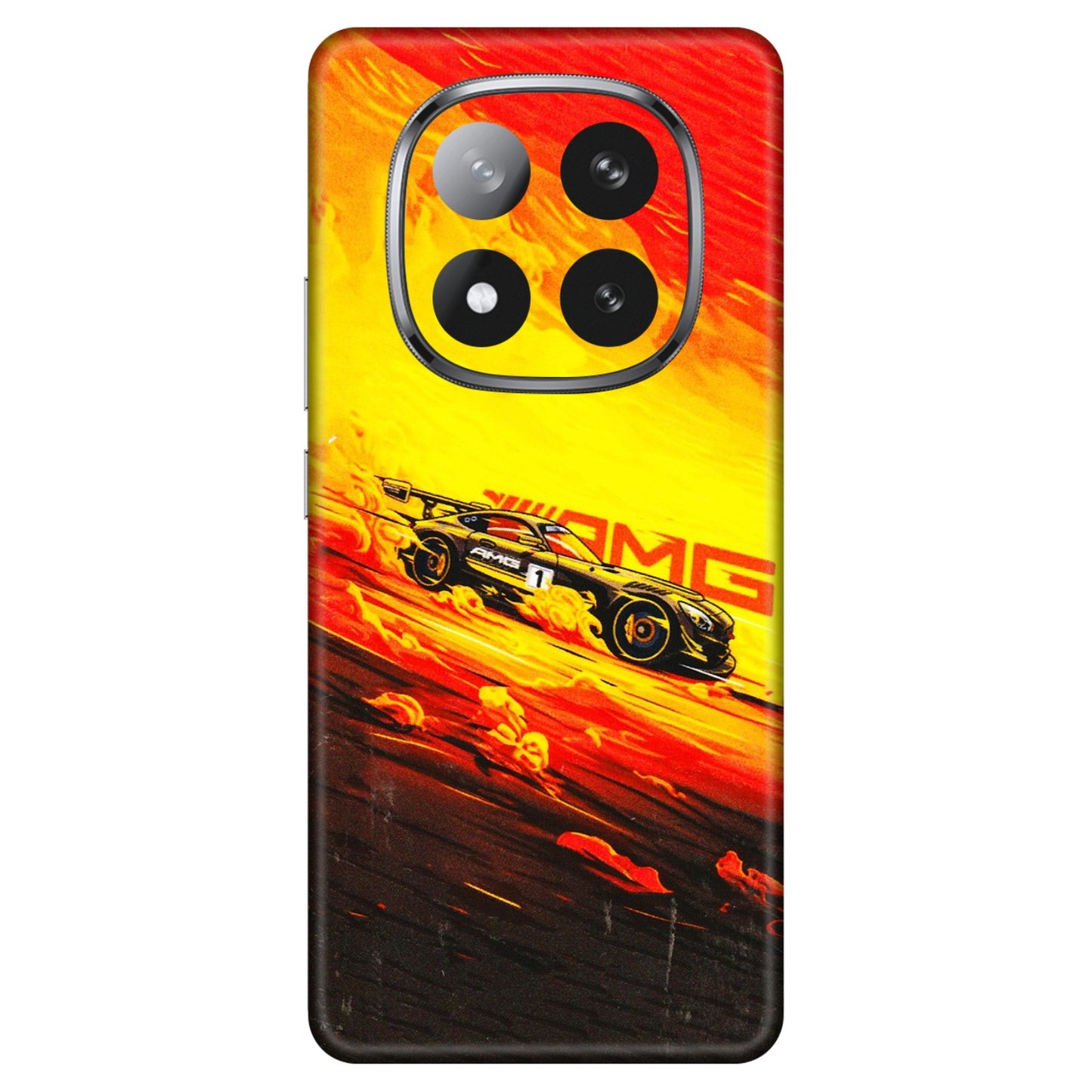 Xiaomi Redmi Phone Skins (All Models) - AMG Car Speed Cover - 3D Embossed Finish (L-256) Redmi Note 14 Pro Plus 5G