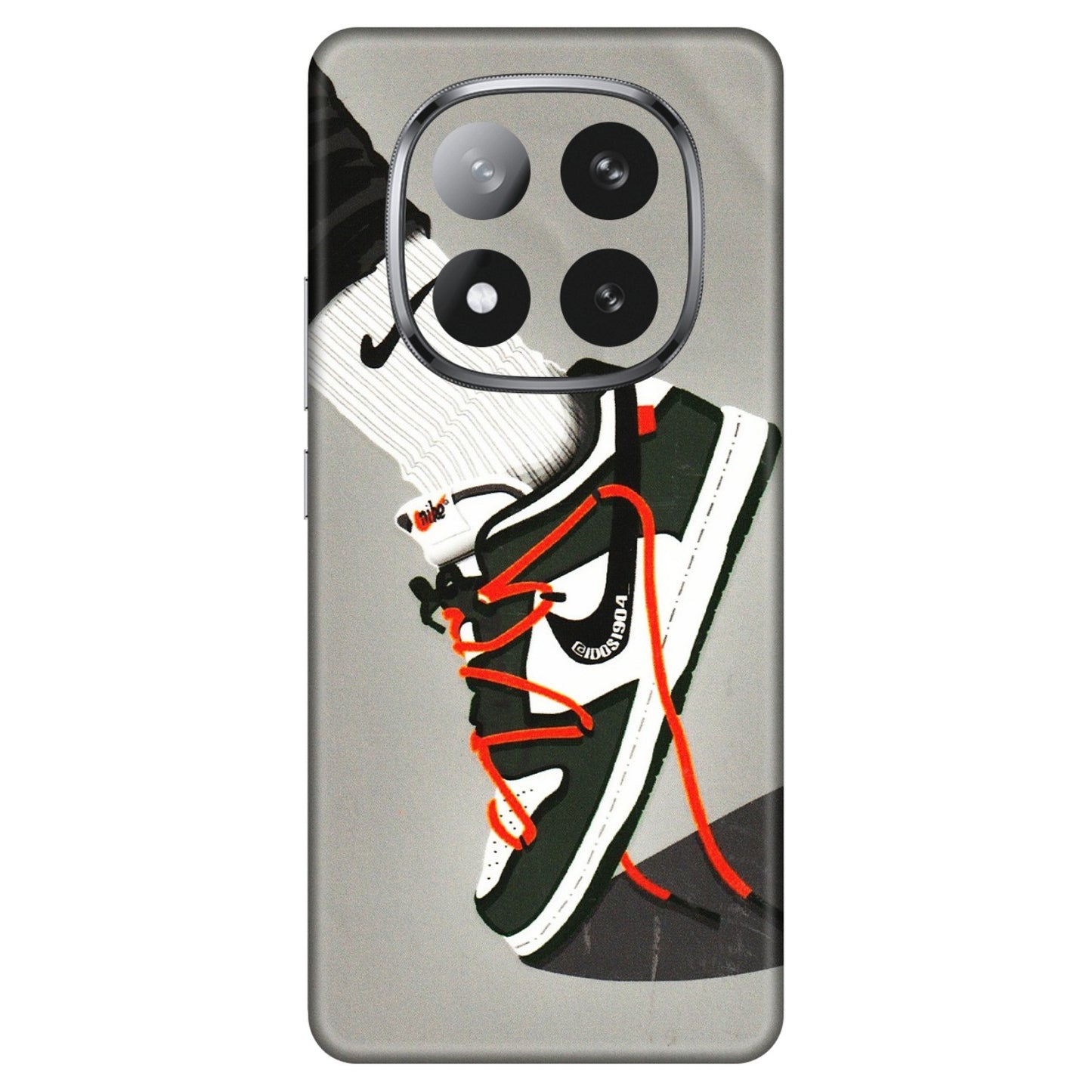 Xiaomi Redmi Phone Skins (All Models) - New Grey Sneaker - 3D Embossed Finish (L-261) Redmi Note 14 Pro Plus 5G