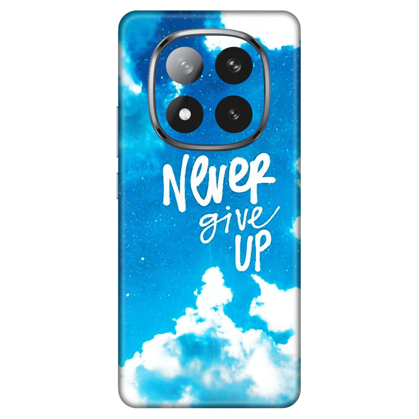 Xiaomi Redmi Phone Skins (All Models) - Never Give Up - 3D Embossed Finish (L-279) Redmi Note 14 Pro Plus 5G