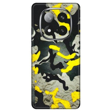 Xiaomi Redmi Phone Skins (All Models) - Yellow Camouflage - 3D Embossed Finish (L-61) Redmi Note 14 Pro Plus 5G