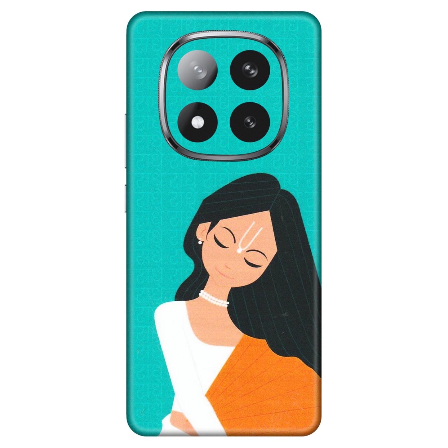Xiaomi Redmi Phone Skins (All Models) - Radhe Radhe With Hindu Symbol - Matte Finish (M-164) Redmi Note 14 Pro Plus 5G