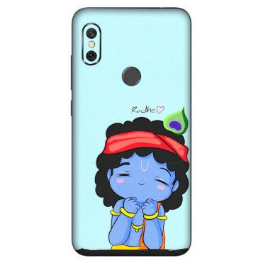 Xiaomi Redmi Phone Skins (All Models) - Radhe Radhe Cute Toon - 3D Embossed Finish (L-05) Redmi Note 6 Pro