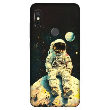 Xiaomi Redmi Phone Skins (All Models) - Astronaut in Space - 3D Embossed Finish (L-16) Redmi Note 6 Pro
