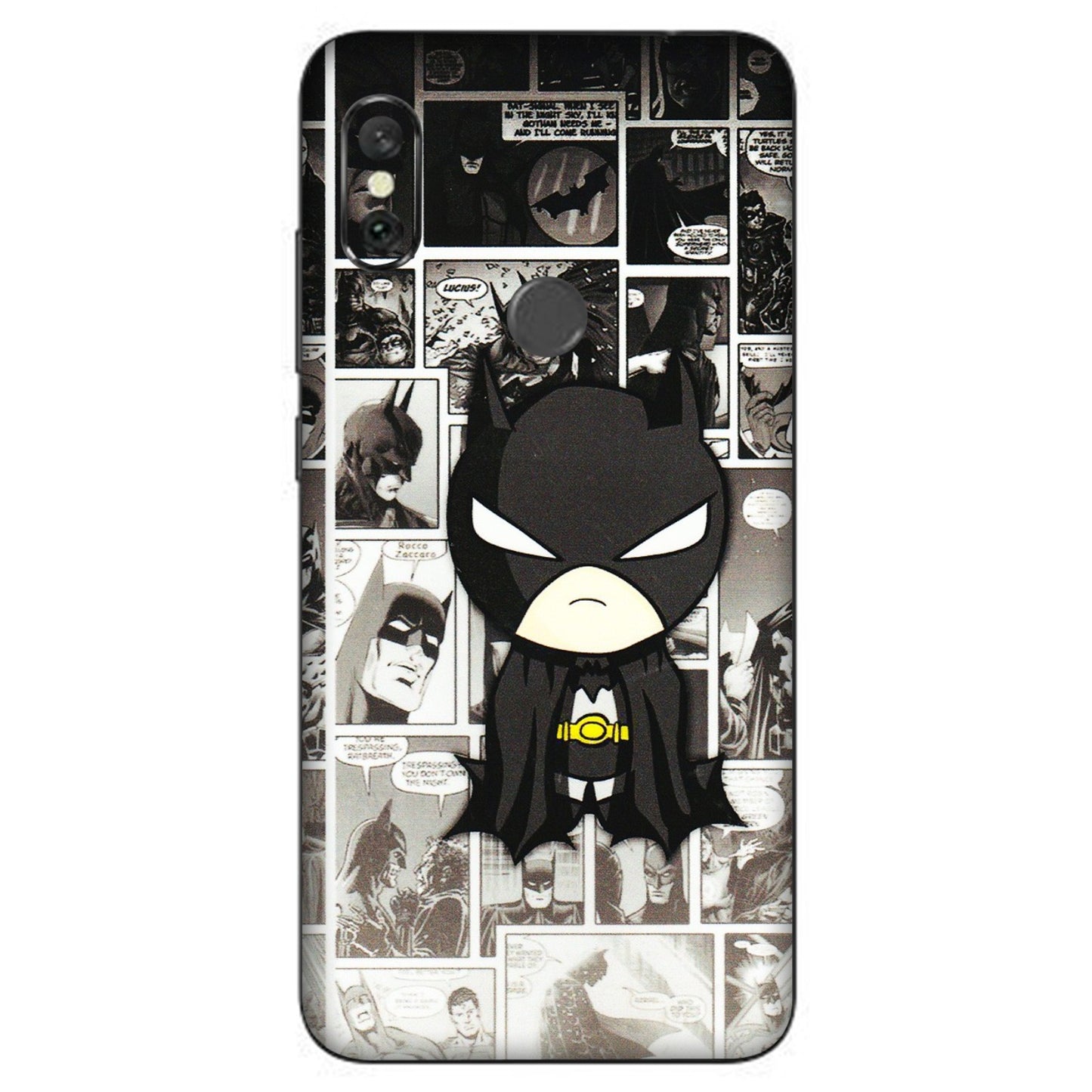 Xiaomi Redmi Phone Skins (All Models) - Toon Batman - 3D Embossed Finish (L-182) Redmi Note 6 Pro