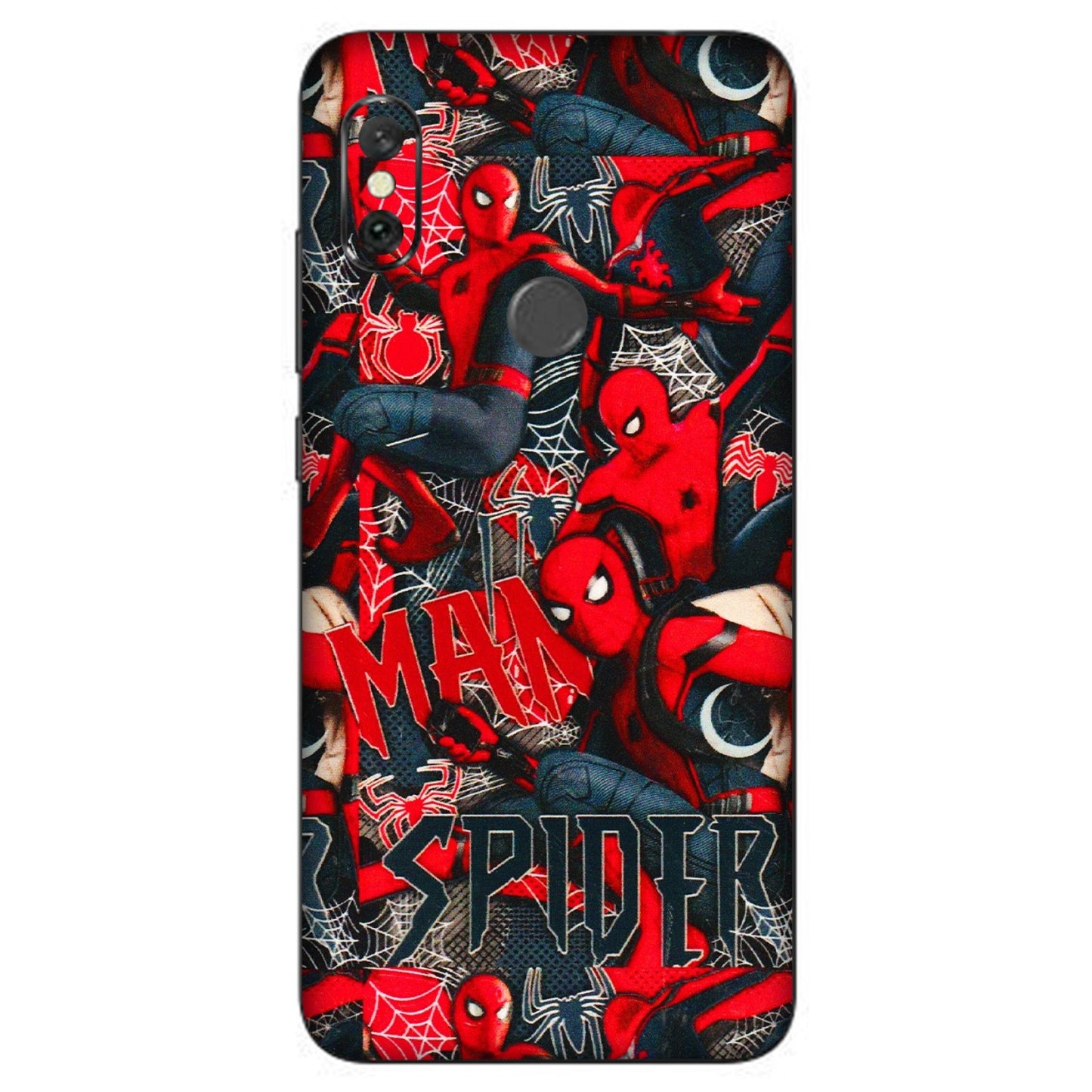 Xiaomi Redmi Phone Skins (All Models) - SpiderMan Cool - 3D Embossed Finish (L-188) Redmi Note 6 Pro