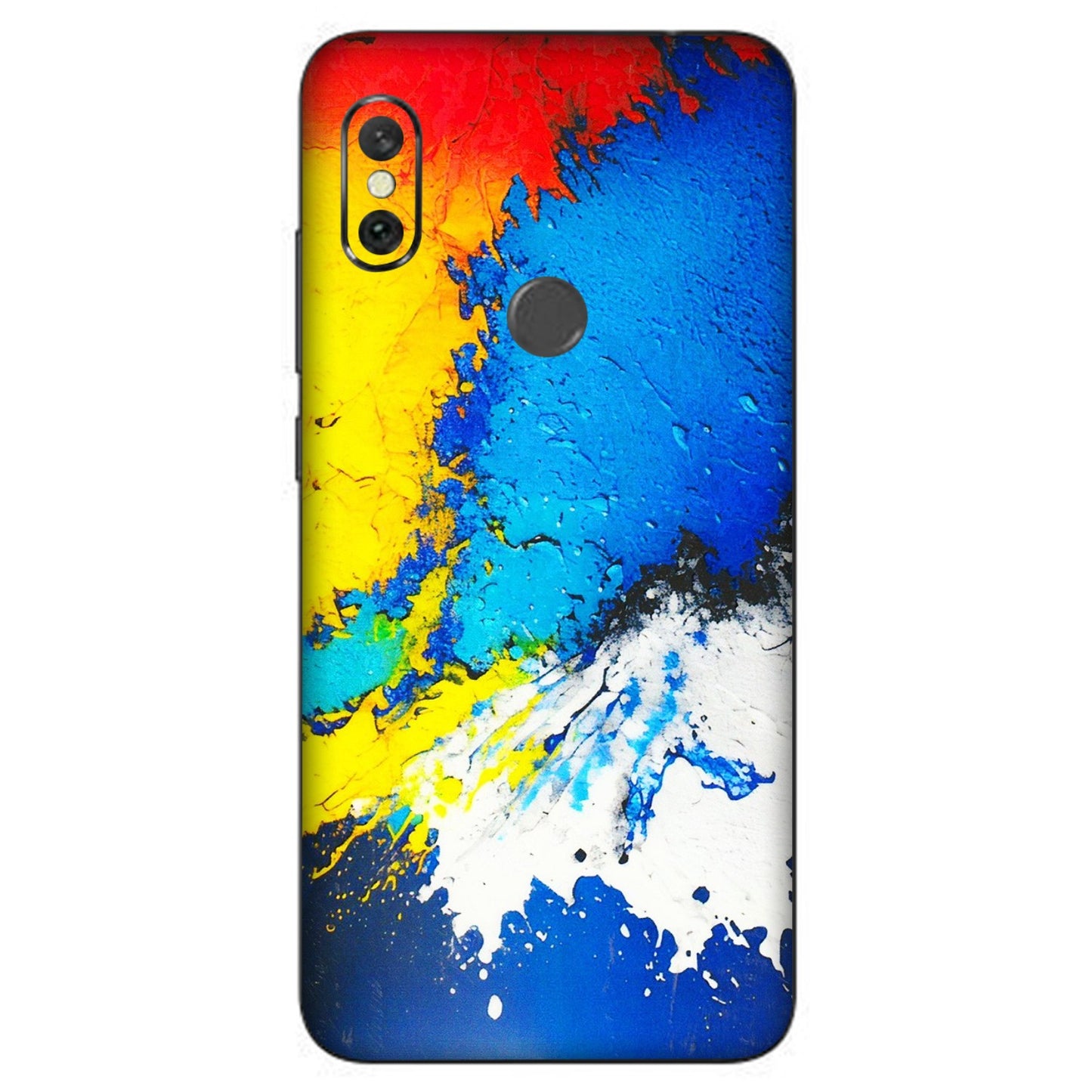 Xiaomi Redmi Phone Skins (All Models) - Acrylic Paint Spill - 3D Embossed Finish (L-229) Redmi Note 6 Pro