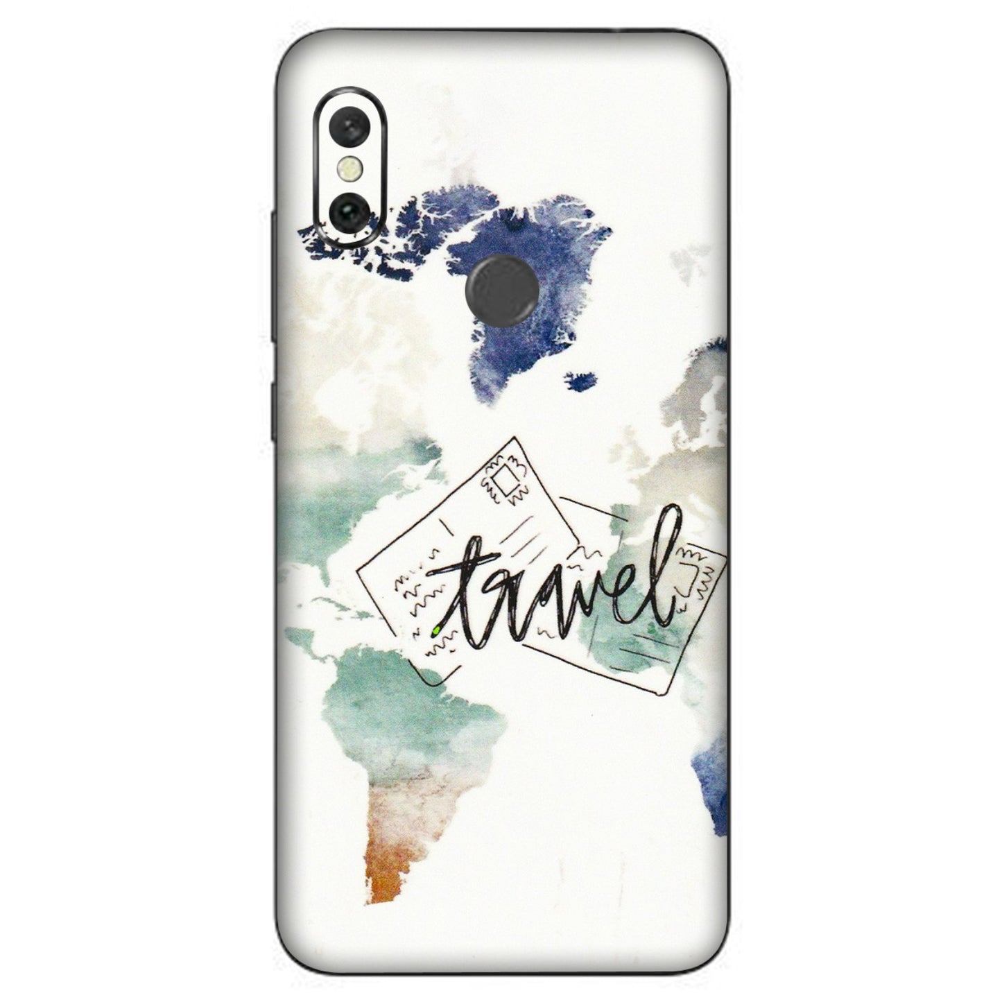 Xiaomi Redmi Phone Skins (All Models) - Travel The World - 3D Embossed Finish (L-232) Redmi Note 6 Pro
