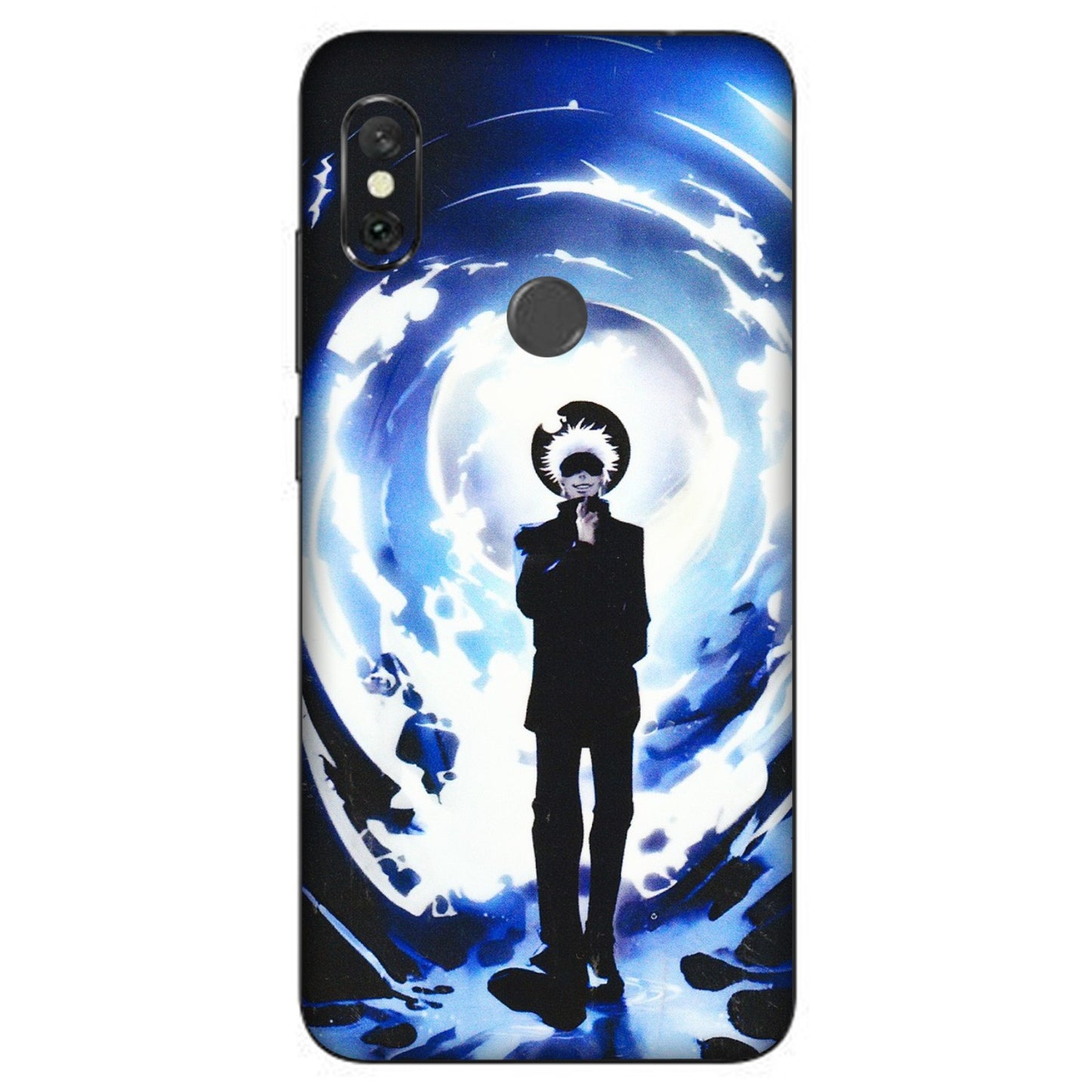 Xiaomi Redmi Phone Skins (All Models) - Satoru Gojo Dark Blue - 3D Embossed Finish (L-235) Redmi Note 6 Pro