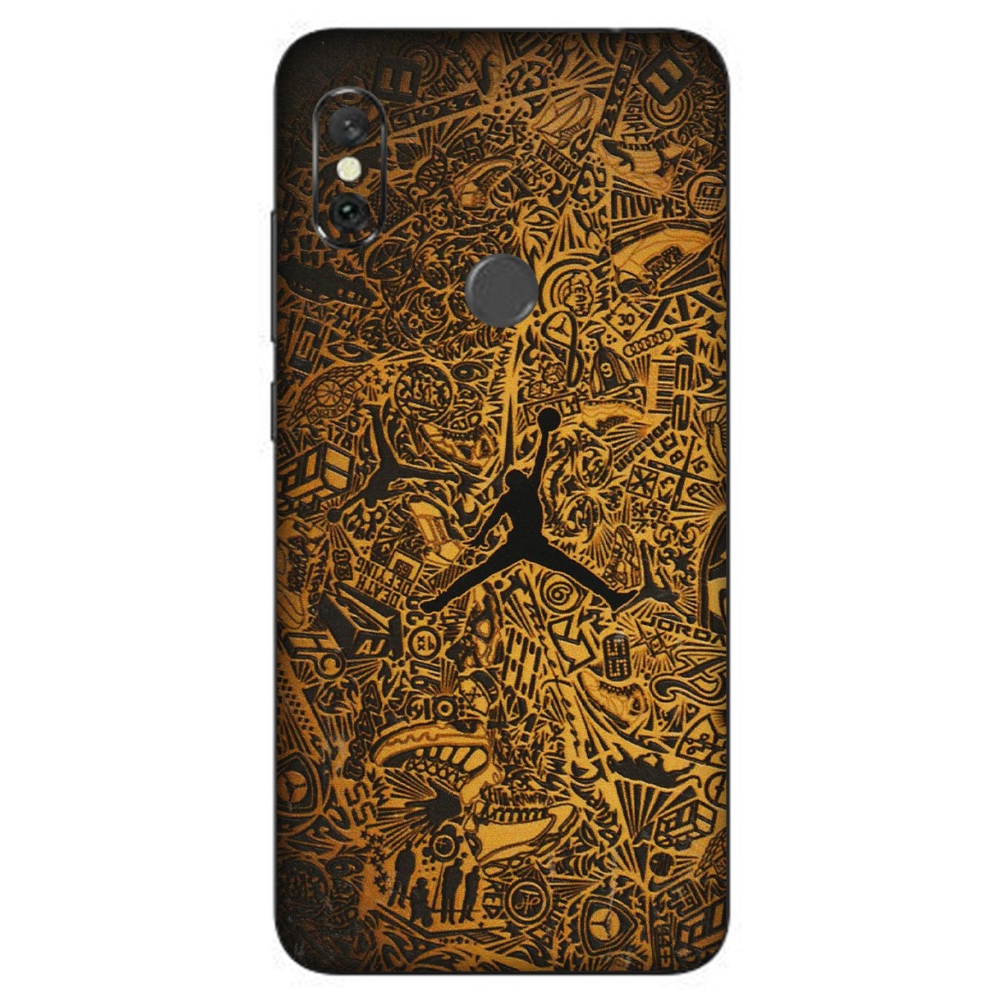 Xiaomi Redmi Phone Skins (All Models) - Premium Gold Basketball Player - 3D Embossed Finish (L-236) Redmi Note 6 Pro
