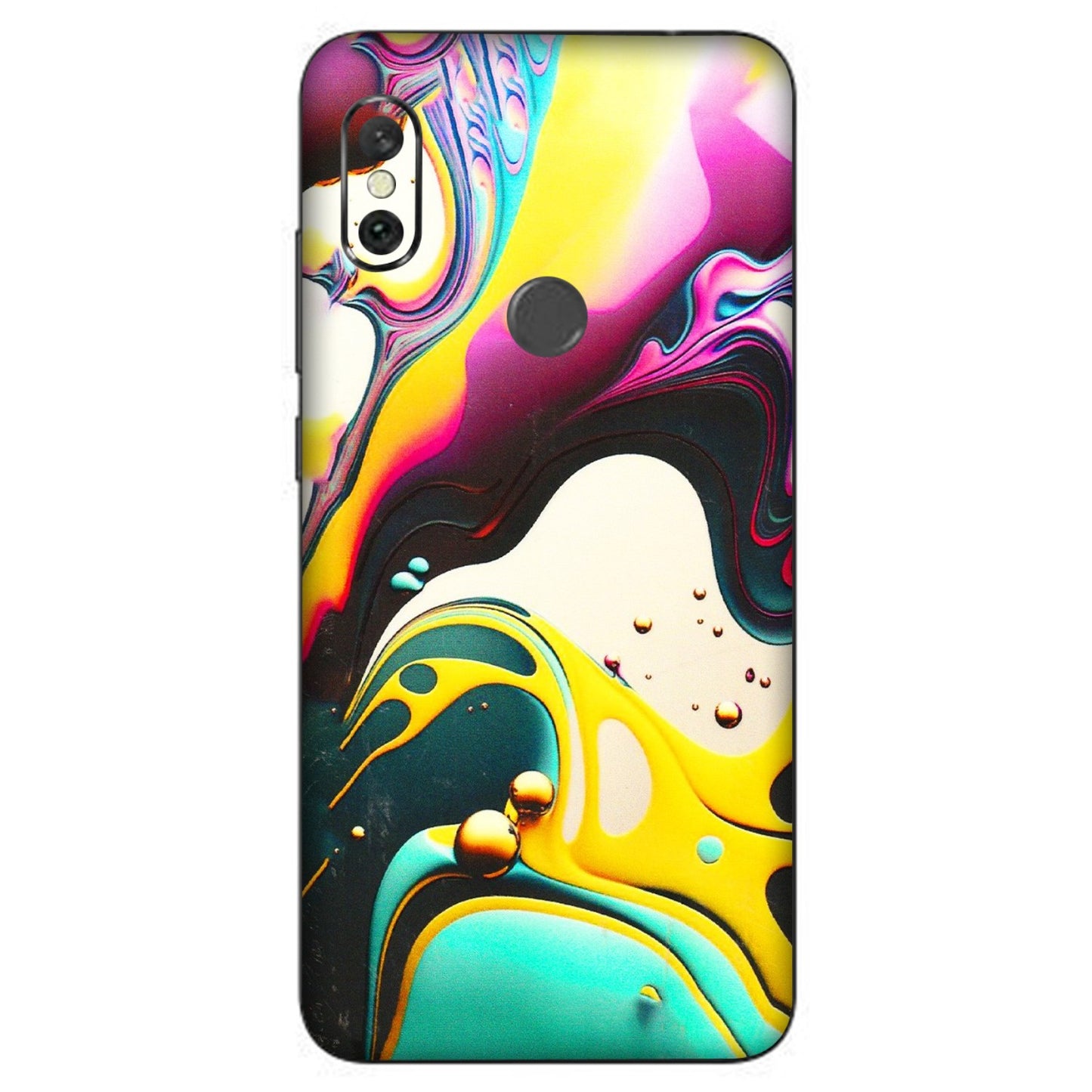 Xiaomi Redmi Phone Skins (All Models) - Multicolor Abstract pattern - 3D Embossed Finish (L-254) Redmi Note 6 Pro
