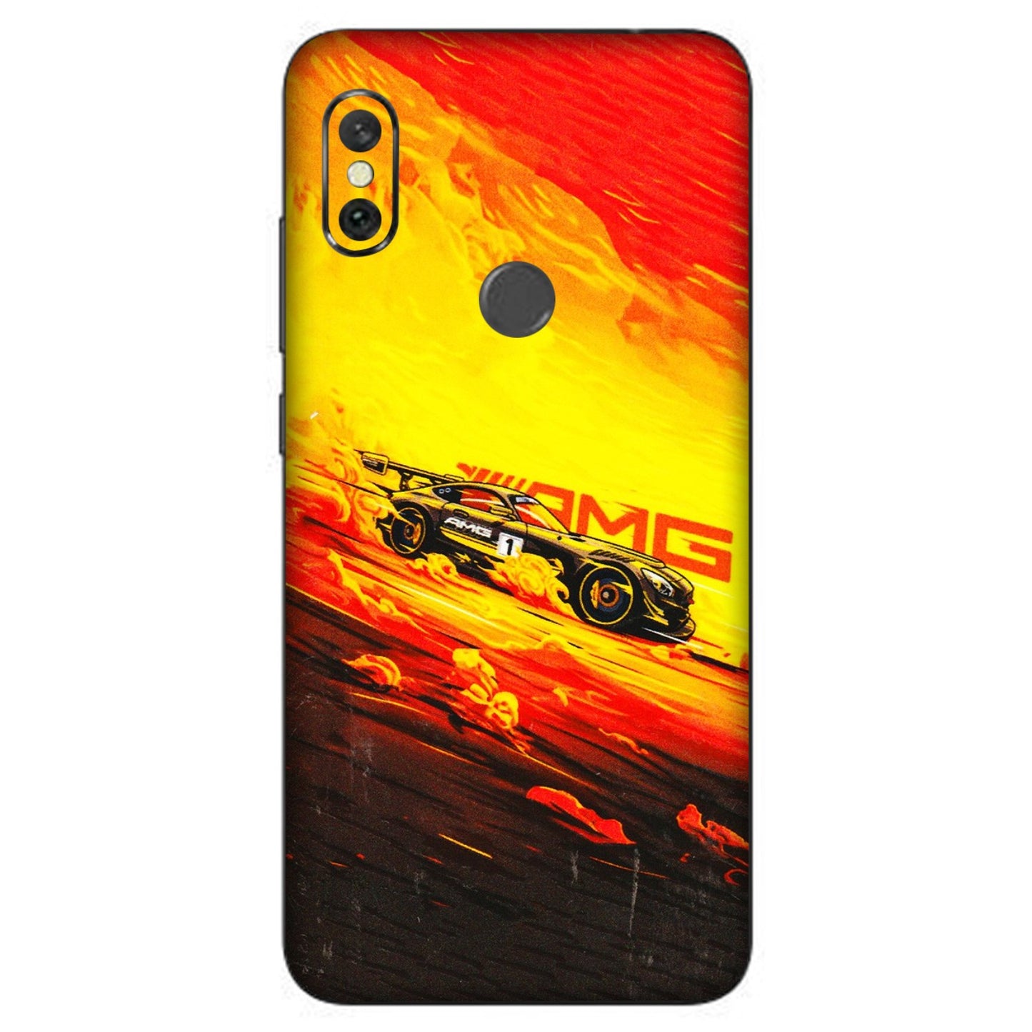 Xiaomi Redmi Phone Skins (All Models) - AMG Car Speed Cover - 3D Embossed Finish (L-256) Redmi Note 6 Pro