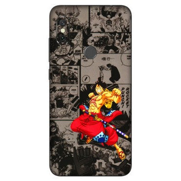 Xiaomi Redmi Phone Skins (All Models) - One Piece Rocket Punch Manga - 3D Embossed Finish (L-25) Redmi Note 6 Pro