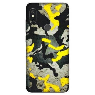 Xiaomi Redmi Phone Skins (All Models) - Yellow Camouflage - 3D Embossed Finish (L-61) Redmi Note 6 Pro