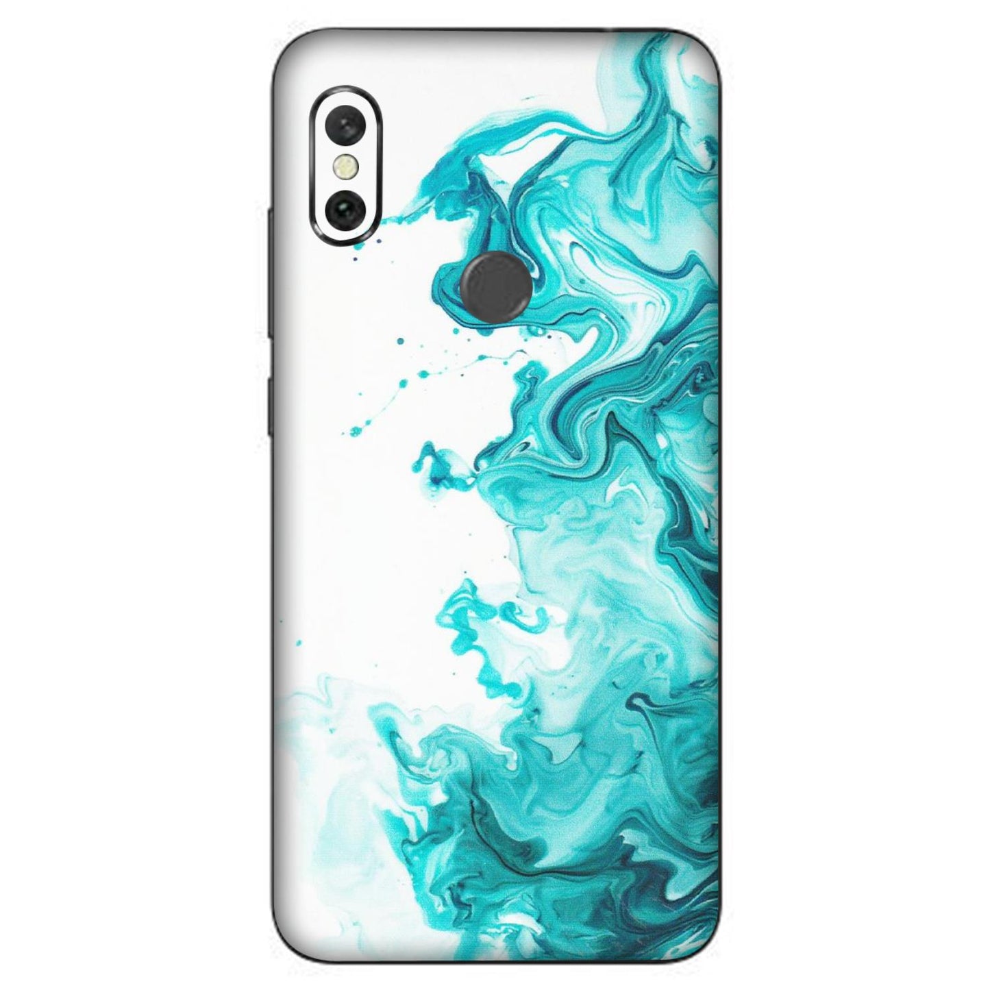 Xiaomi Redmi Phone Skins (All Models) - Sky Blue Abstract Colour - Matte Finish (M-146) Redmi Note 6 Pro