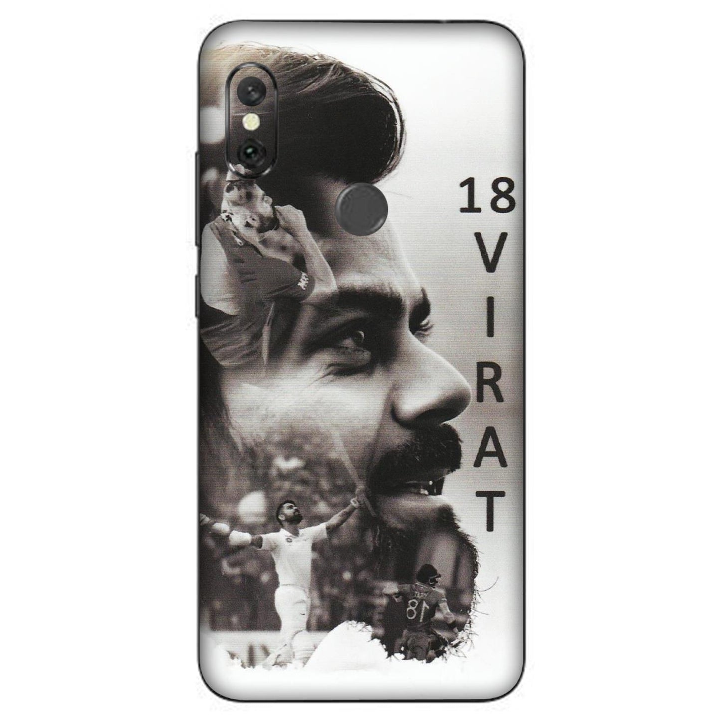 Xiaomi Redmi Phone Skins (All Models) - Virat Kohli Cricketer - Matte Finish (M-163) Redmi Note 6 Pro