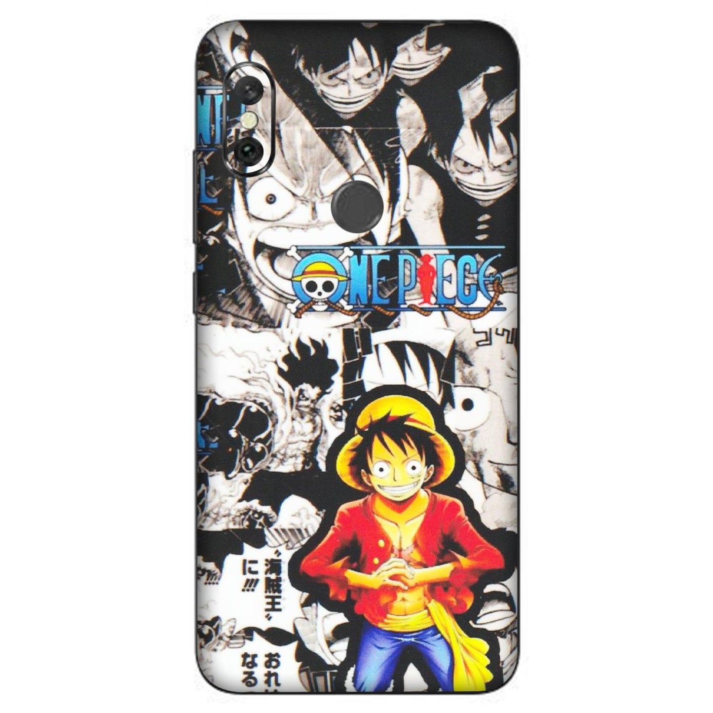 Xiaomi Redmi Phone Skins (All Models) - One Piece B&W - Matte Finish (M-63) Redmi Note 6 Pro