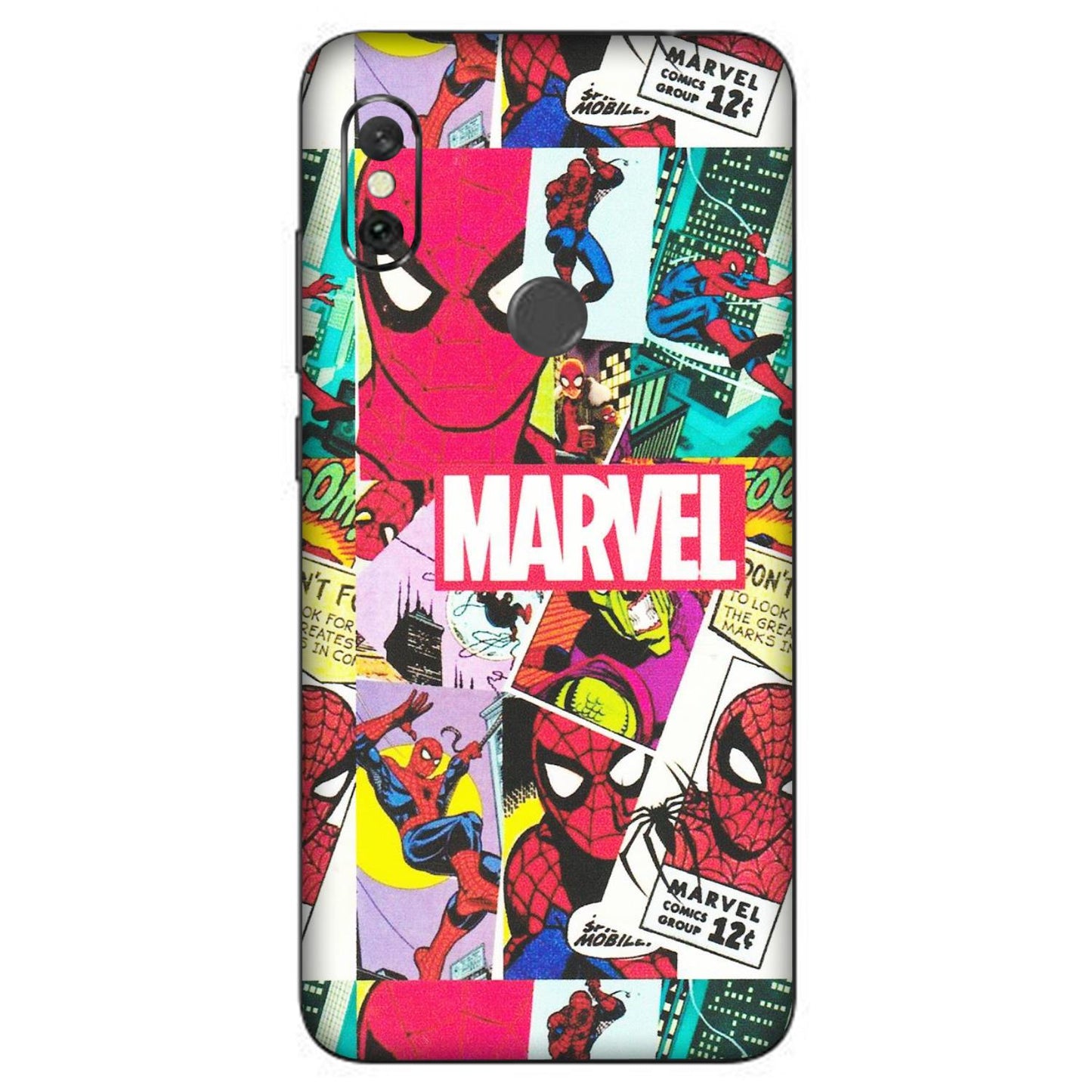 Xiaomi Redmi Phone Skins (All Models) - Marvel Comic Spiderman Grafitti - Matte Finish (M-72) Redmi Note 6 Pro