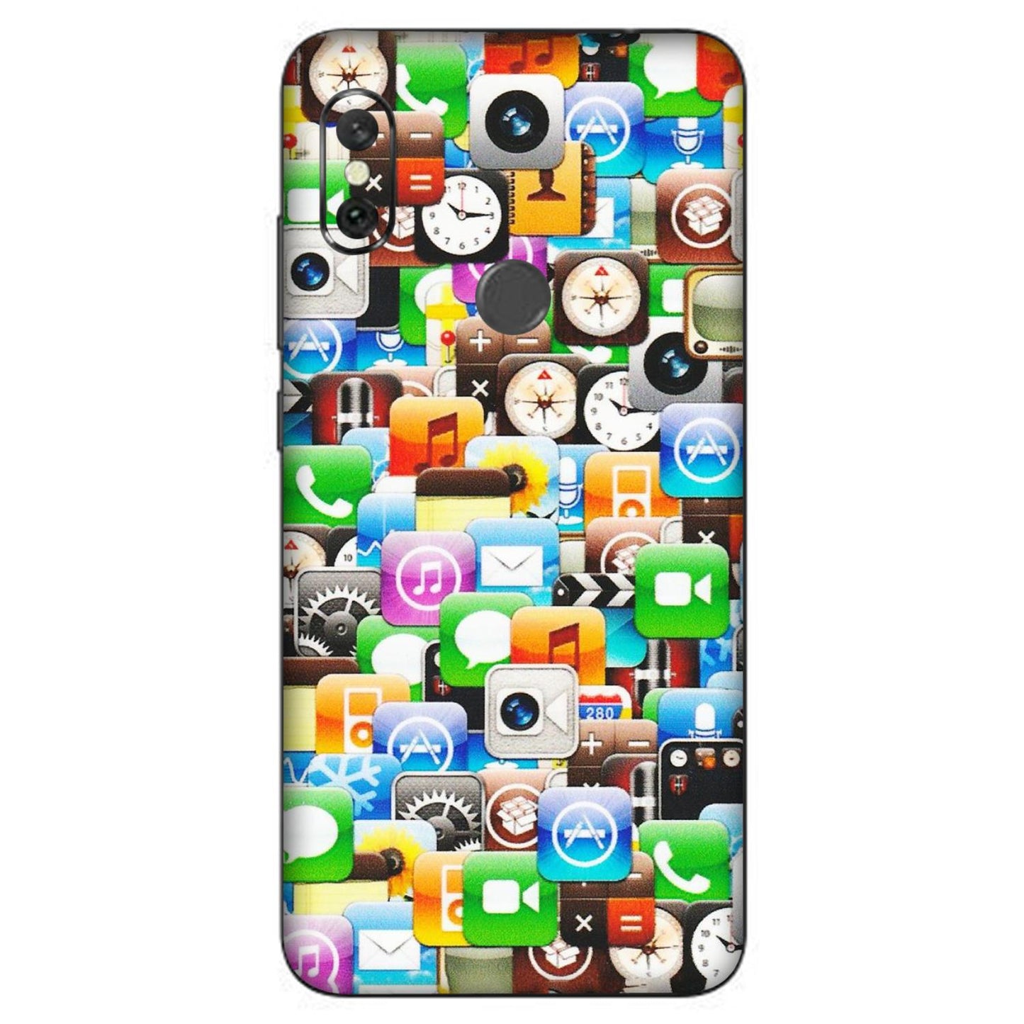 Xiaomi Redmi Phone Skins (All Models) - All Apple Icons - Matte Finish (M-93) Redmi Note 6 Pro