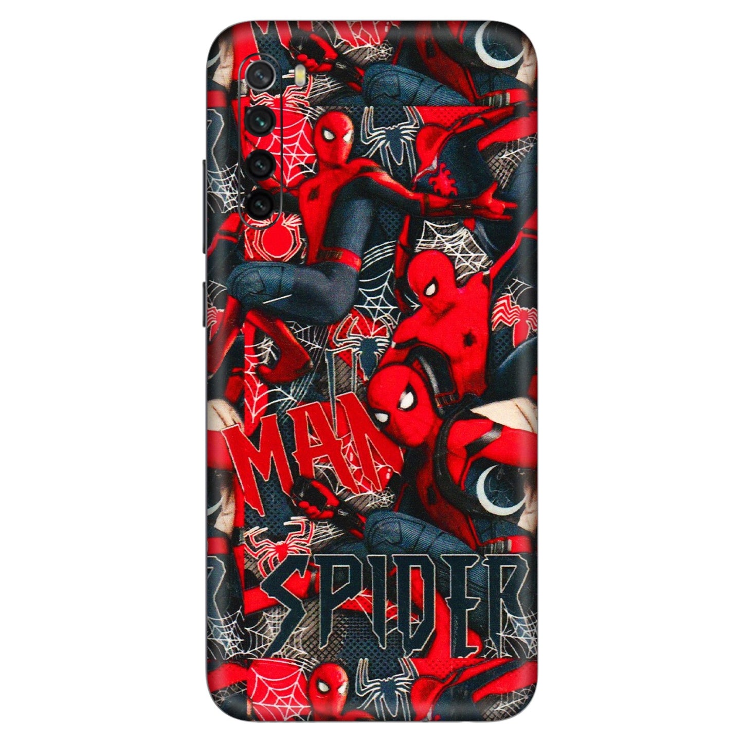 Xiaomi Redmi Phone Skins (All Models) - SpiderMan Cool - 3D Embossed Finish (L-188) Redmi Note 8