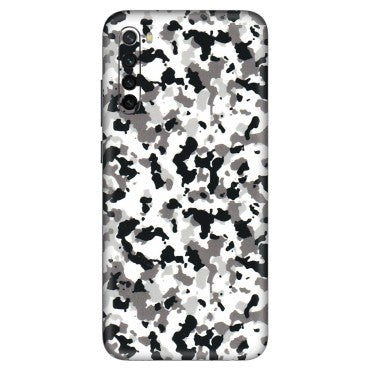 Xiaomi Redmi Phone Skins (All Models) - White Black Camouflage - 3D Embossed Finish (L-18) Redmi Note 8