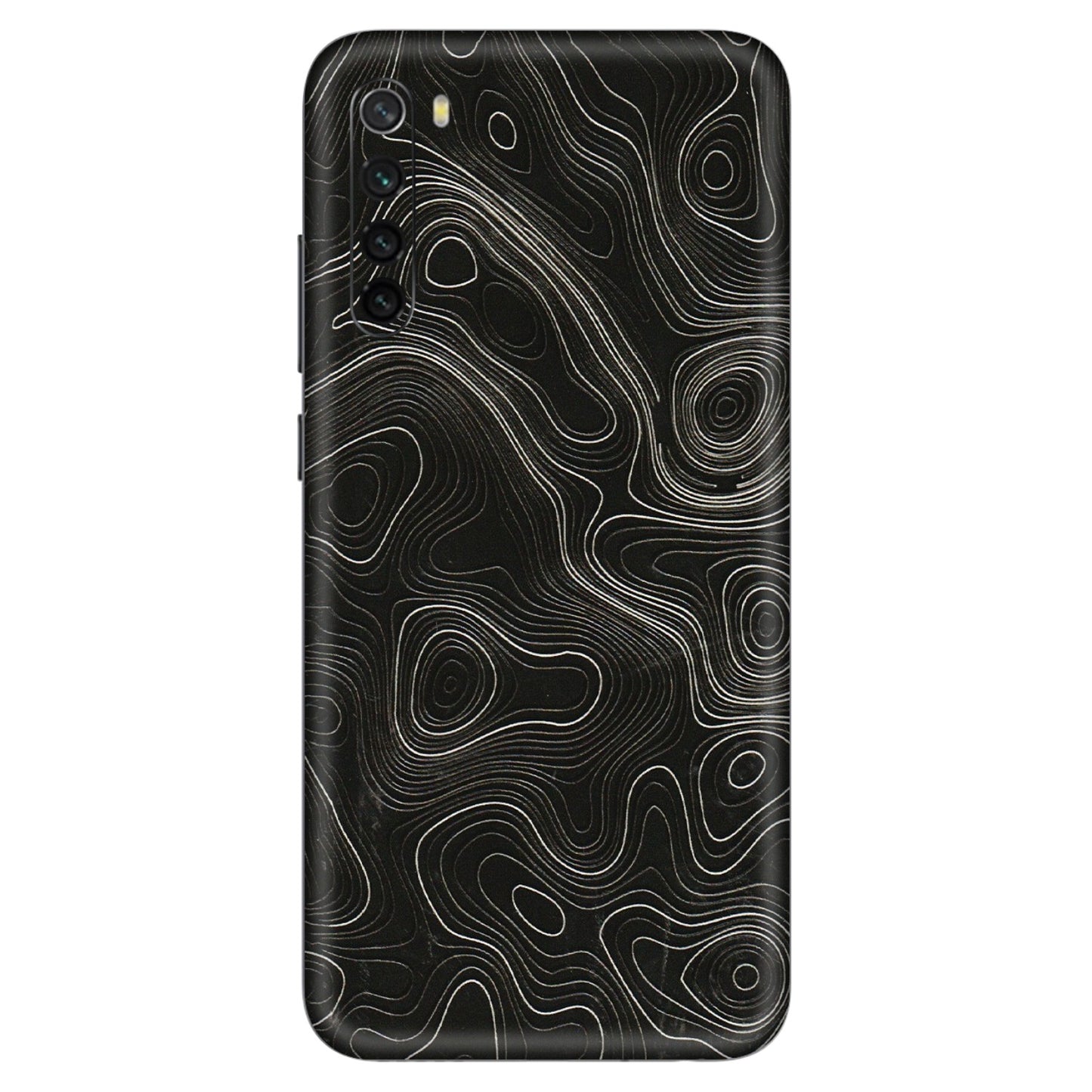 Xiaomi Redmi Phone Skins (All Models) - Black Swirl - 3D Embossed Finish (L-196) Redmi Note 8