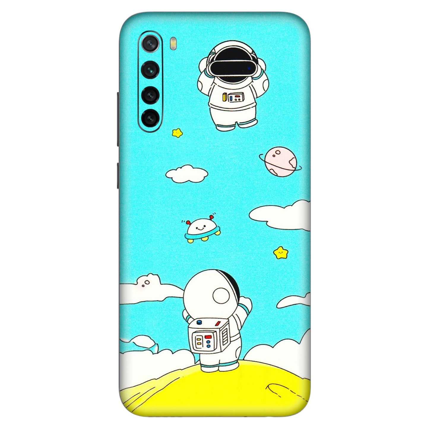 Xiaomi Redmi Phone Skins (All Models) - Blue Skies Astro Float - 3D Embossed Finish (L-230) Redmi Note 8