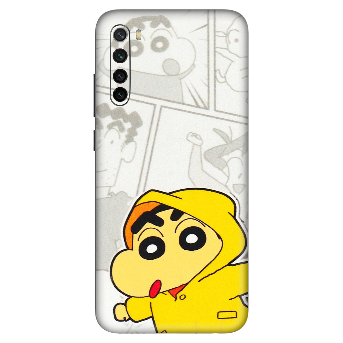 Xiaomi Redmi Phone Skins (All Models) - Yellow Shinchan Comic - 3D Embossed Finish (L-246) Redmi Note 8