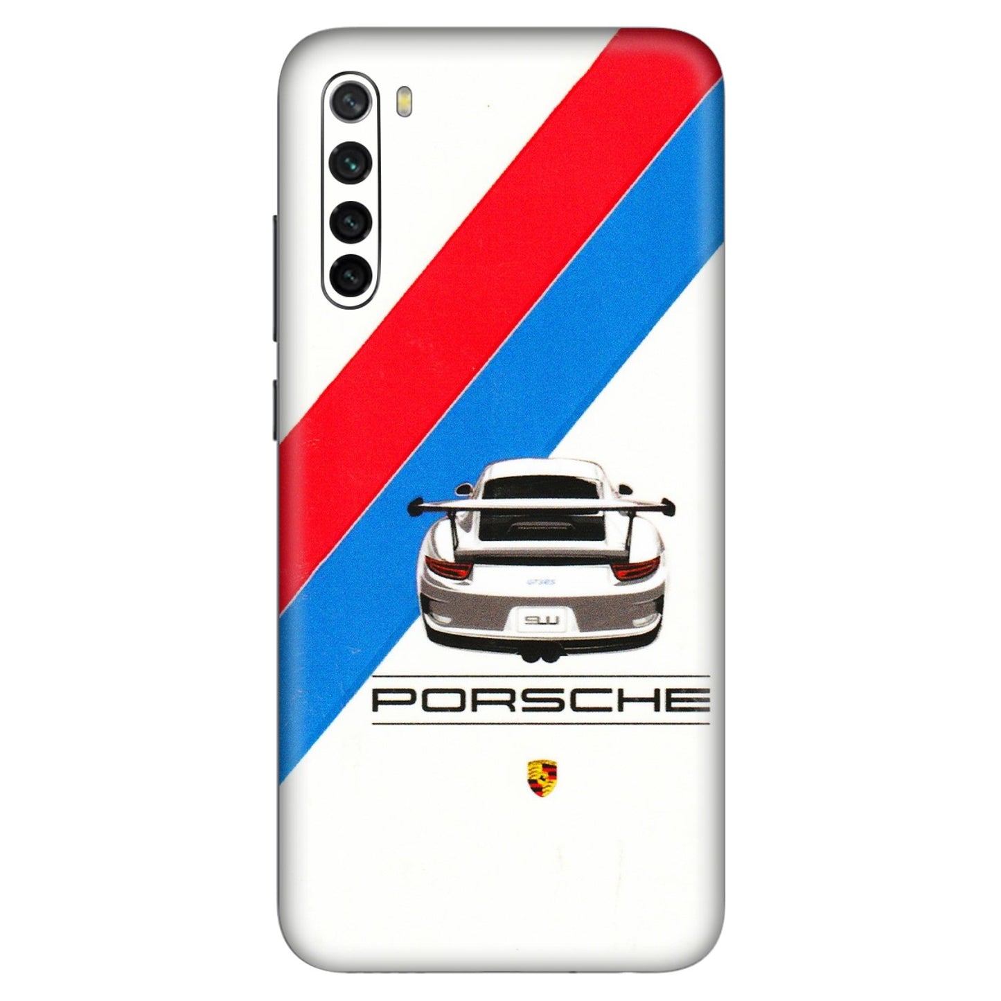Xiaomi Redmi Phone Skins (All Models) - Porche Car Sober Logo - 3D Embossed Finish (L-248) Redmi Note 8