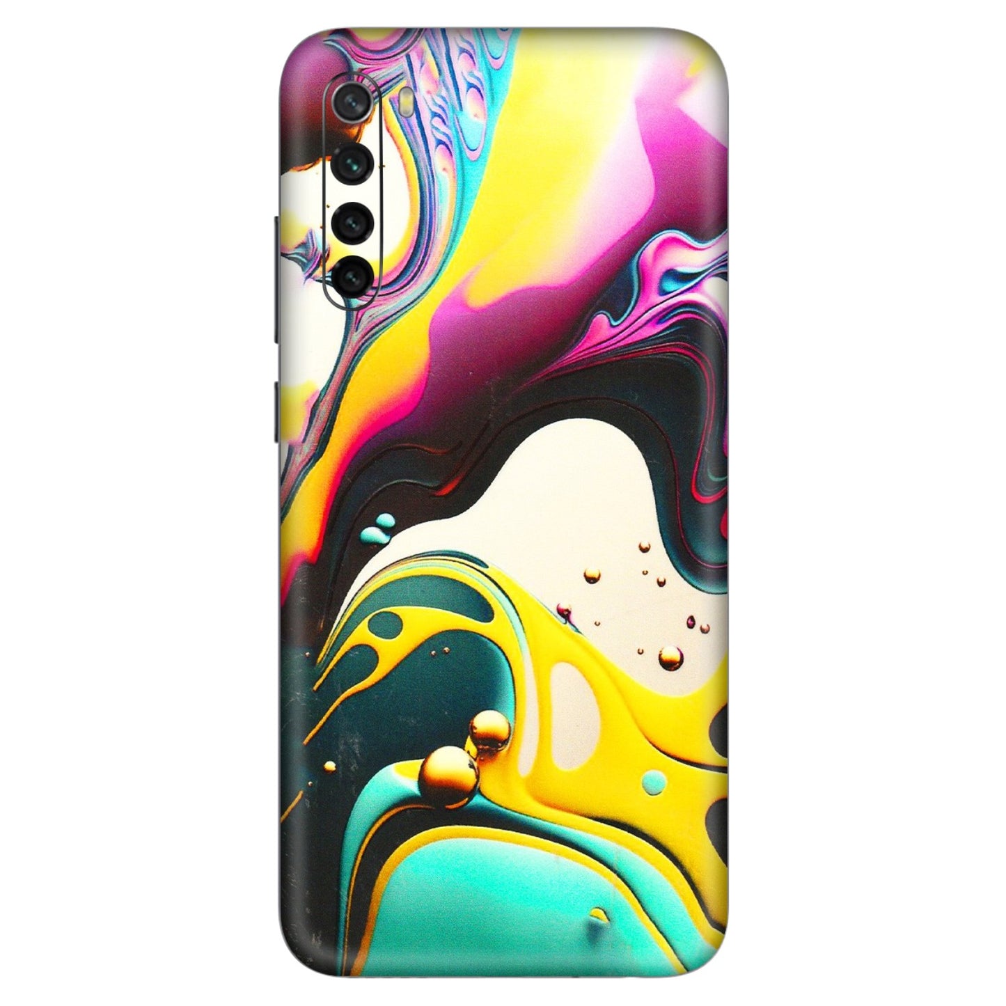 Xiaomi Redmi Phone Skins (All Models) - Multicolor Abstract pattern - 3D Embossed Finish (L-254) Redmi Note 8