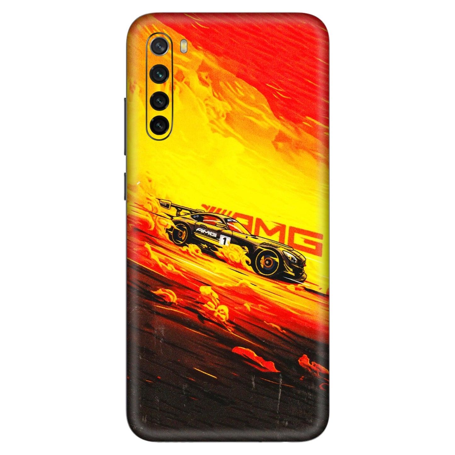 Xiaomi Redmi Phone Skins (All Models) - AMG Car Speed Cover - 3D Embossed Finish (L-256) Redmi Note 8
