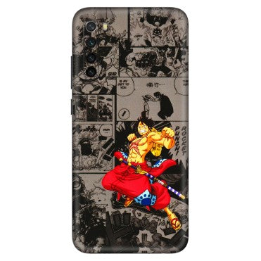 Xiaomi Redmi Phone Skins (All Models) - One Piece Rocket Punch Manga - 3D Embossed Finish (L-25) Redmi Note 8